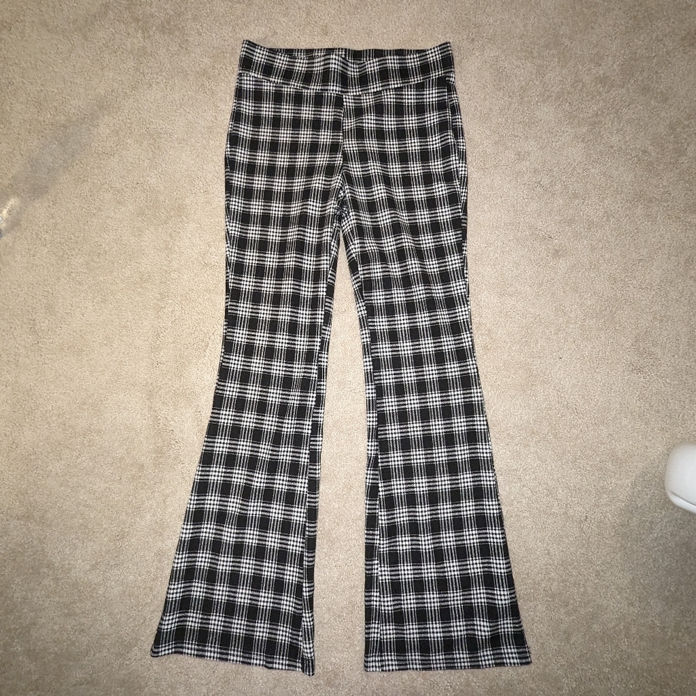 3/$30 Deal! Checkered Flared Pants